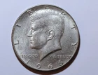 1966 Kennedy Half Dollar 40% Silver Very Detailed AU