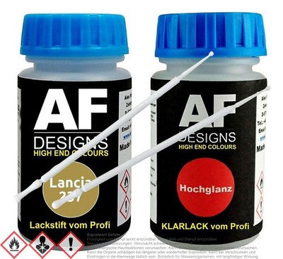 Für  Lancia 237 Giallo Exploit Metallic Lackstift Klarlack Lacktupfer Autolack S