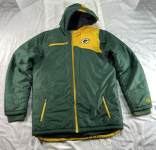 Green Bay Packers Youth XL 18 Coat NFL Team Apparel Softshell Jacket