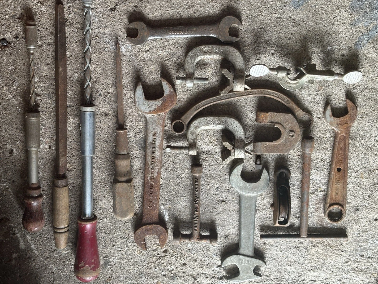 vintage tools ,Drop Forged, E.M.co, Craftsman