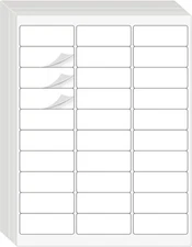 1" x 2-5/8" Address Labels 900 Labels Sticker Paper for Laser/Ink Jet Printer ma