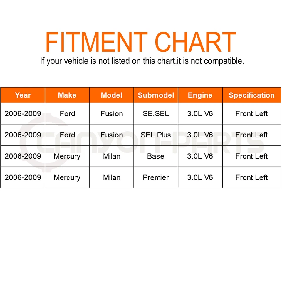 Front Left CV Axle Shaft Assembly For 2006-09 Ford Fusion Mercury Milan 3.0L V6 - Image 2 of 4