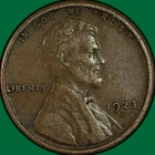 1923-S Lincoln Wheat Cent Extremely Fine XF Coin #34346