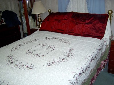 Brooke Quilt (Queen Bedspread) or (King Quilt)-Pair Shams-100 wide x 118 long