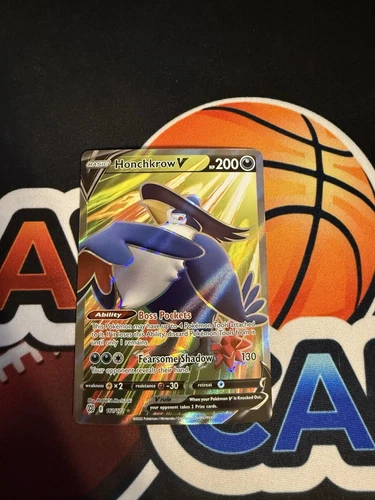 Pokemon TCG Brilliant Stars Honchkrow V 161/172 Ultra Rare