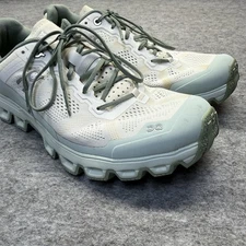 On Running Cloudultra Women 7.5White Green Trail Running Shoes Swiss