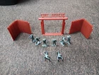 Marx Toys Frontiersmen Pioneers Defenders Merallic  Blue Fort Apache Play Set