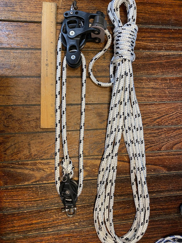 Harken 60mm Element  3:1 Block/Tackle, Mainsheet, Vang w/32' New Line