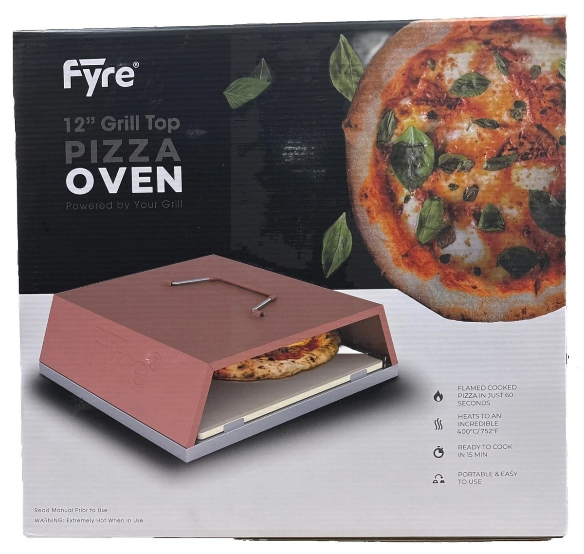 Fyre Grill Top Pizza Oven 12”