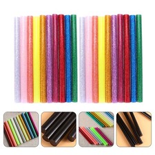 100 Pcs Hot Glue Sticks Resin Glitter Colorful Adhesive for Crafting 0.19 per stick