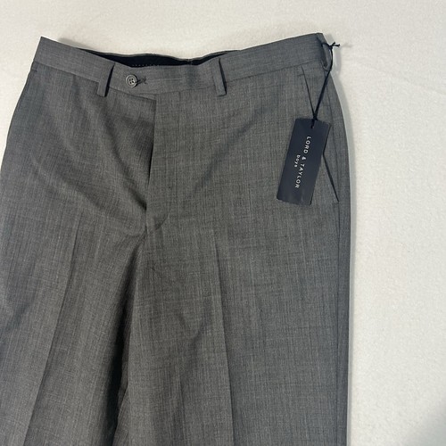 Lord & Taylor Boys Dress Pants NWT Sz 20R Gray Tapered Leg Timeless Wool Blend - Picture 8 of 13