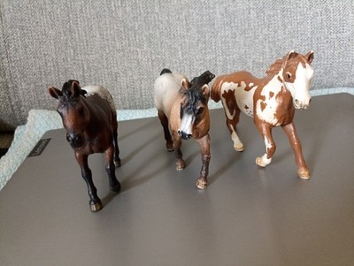 Schleich Rarität Hengste Quarter Horse (13650), Appaloosa (13732), Pinto (13616)