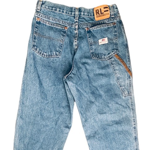 Y2K Polo Ralph Lauren Jeans 18 Youth High Waist Straight Distressed Vtg 29x30  - Picture 12 of 12