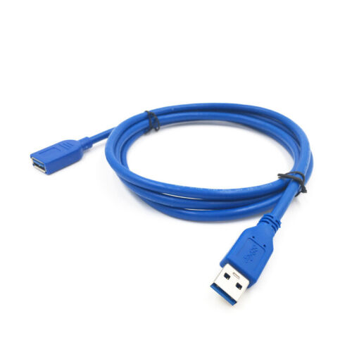 USB 3.0 Extension Extender Cable Cord M/F Standard Type A Male to Female Blue - Picture 5 of 16
