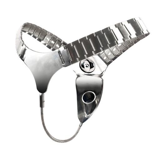 Chastity with Locking Precision Ring Breathable Stainless Steel Chastity Cage - Picture 4 of 16