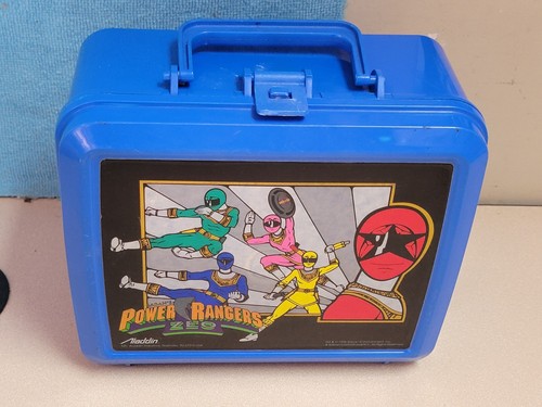 Vintage Mighty Morphin Power Rangers Plastic Lunch Box & Thermos Aladdin 1990's - Picture 6 of 8