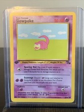 Pokémon TCG Slowpoke Fossil 55 Regular 1st Edition Common (Never Played)