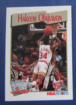 1991 NBA Hoops Hakeem Olajuwon (Houston Rockets) #467 NRMT