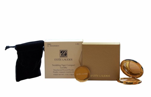 ESTEE LAUDER TWINKLING TIGER COMPACT LUCIDITY PRESSED POWDER #06-2.8G/0.1 OZ.(D) - Picture 2 of 2