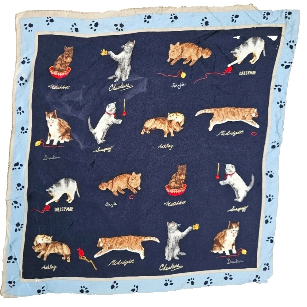 Bufandas y envolturas de seda para mujer Talbots con estampado de animales