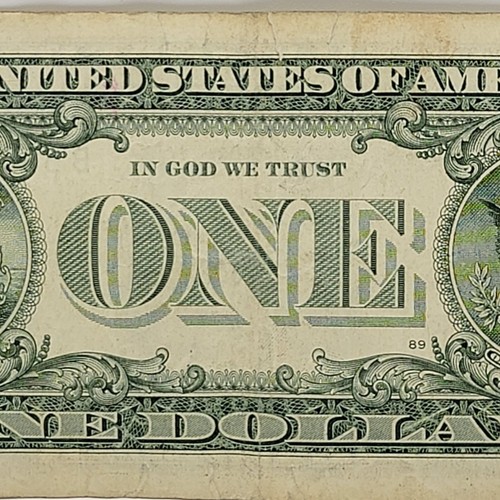Four digit Ladder Fancy Serial Number One Dollar B58963456D FW 2013 Two Pair - Picture 6 of 8