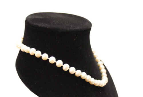 Collana 6,4 mm culturalmente ingegnerizzata - perle originali 8" - Foto 2 di 5