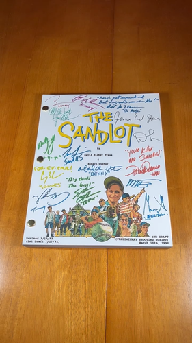 The Sandlot Script Signed- Autograph Reprints- 116 Pages- Baseball - Video 1 of 1