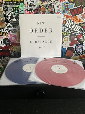 NEW ORDER Substance 2LP VG+ RED/BLUE VINYL in Shrink W/HYPE