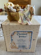 Cherished Teddies Seven Vintage 1992 Baby Birthday Figurines Baby To Age 6 NIB