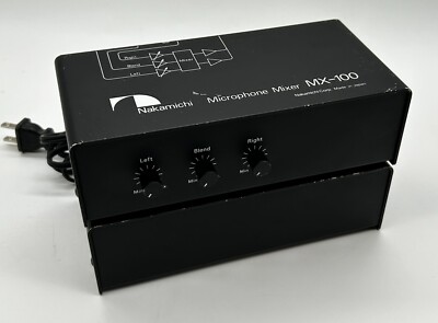 Nakamichi MX-100 Microphone Mixer w/ Nakamichi PS-100 Power Supply