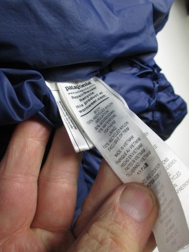 Patagonia Azul Marino Fitz Roy Plumón de Ganso Parka Chaqueta con Capucha Talla S Mujer Sudadera con Capucha - Imagen 15 de 18