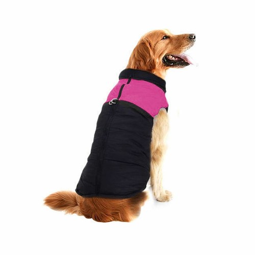 Large Small Pet Dog Sweater Coat Jacket Clothes Puppy Warm Apparel Costume Pink - Picture 7 of 10