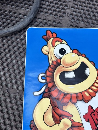 1 alter Riesen Trog Spielmation Schrank Aufkleber Original Fabrik Arcade Videospiel - Bild 4 von 6