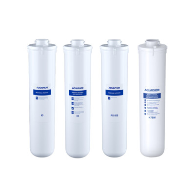 AQUAPHOR Set K5+K2+K7BM+Membran RO 50S (ohne Ablauf) für Umkehrosmose DWM 101S