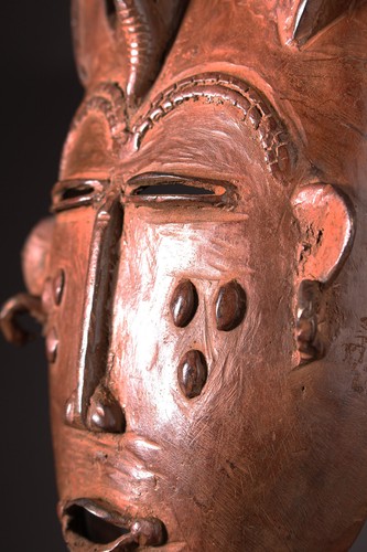13148 #Senufo Kepelie Bronze Mask Ivory Coast - Picture 9 of 9
