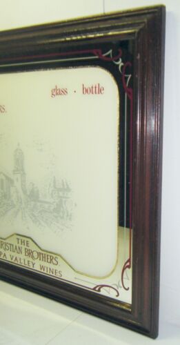 1985 The Christian Brothers Napa Valley Wines Bar Mirror Sign - Picture 4 of 13