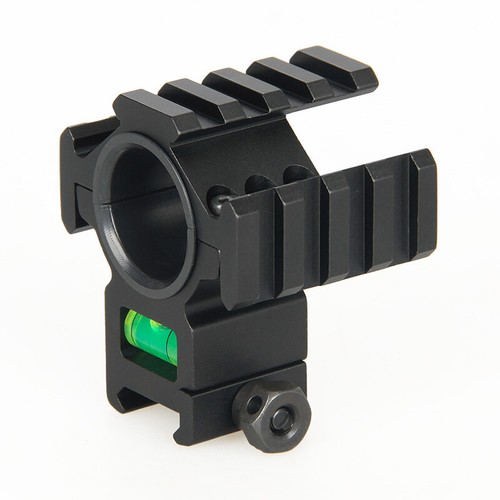 4 Slots 25.4/30mm Scope Ring Spirit Bubble Level Mount for 20mm Picatinny Rail - Picture 4 of 5