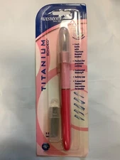 Titanium Bonded Hobby Knife 5 Assorted Blades Pink 15154