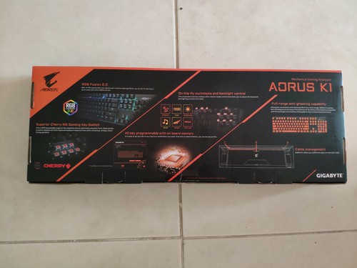 Gigabyte AORUS K1 Mechanical Gaming Keyboard MX Cherry RED Switch RGB Fusion - Picture 12 of 12