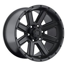 1 Ultra 15x8 5X4.50 -19 195SB Crusher Satin Black & Satin Clear Coat Wheel Rim