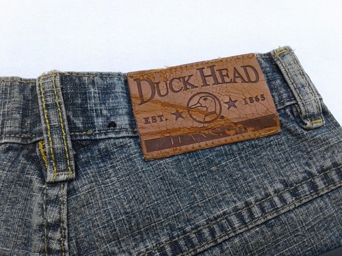 Duck Head Jeans Company Womens Light Blue Stress Denim Jean Shorts Size 8 Girls - Picture 18 of 21