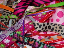 MIXED LOT OF RIBBON GROSGRAIN, SATIN, VELVET DIFFERENT WIDTHS BRAND NEW 10/15/20