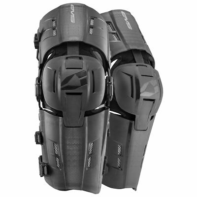 EVS RS9 Knee Brace Pair Black XL - Motocross MX Off-Road