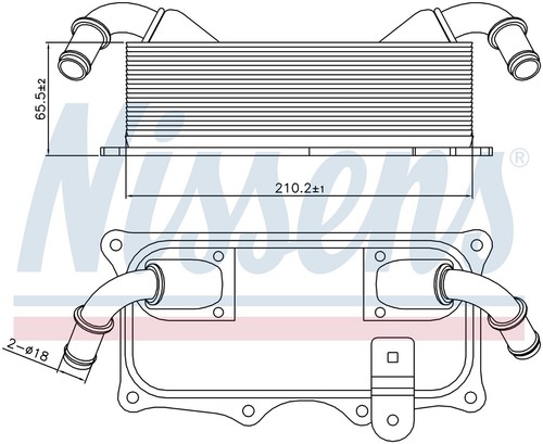 94810728122 MAHLE Engine oil cooler For Porsche Cayenne Panamera Macan 3.6 4.8 - Picture 2 of 4