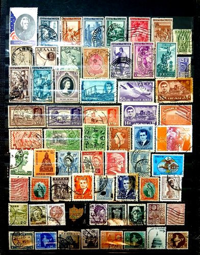 WORLDWIDE 65 ALL DIFFERENT MIXED STAMPS WE COMBINE - 第 1/1 張圖片