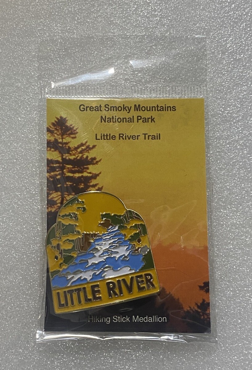 NIP Great Smoky Mountains Little River Trail Metal Hiking Stick