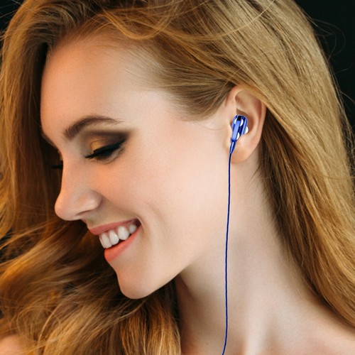 Clear Dual Speaker Unit Stereo In-Ear Wired Headphones With Mic 3.5mm Headset - Afbeelding 11 van 36