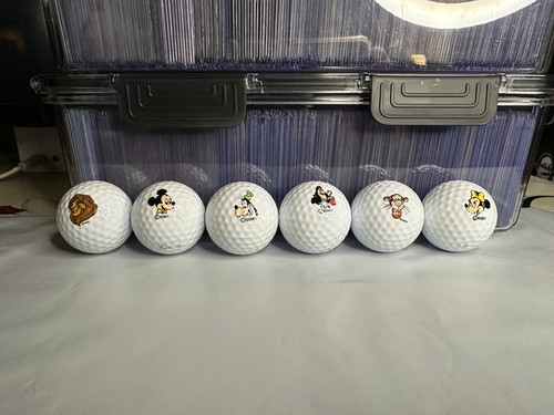 Lot Of 6 Pinnacle 1-2  Vintage Disney Golf Balls (Mickey, Goofy, Hook, Tigger) - Picture 1 of 6