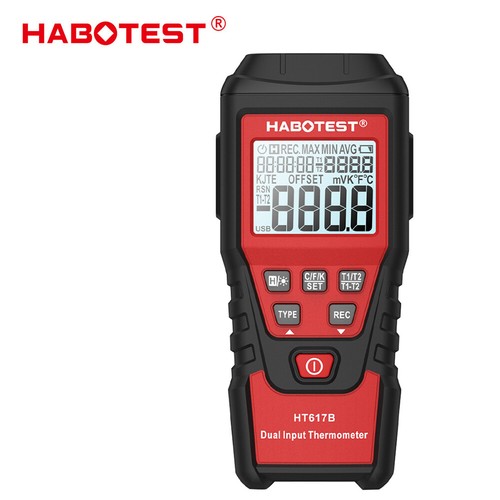 Digital Thermometer Dual Channel K Type Thermometer Backlight Temperature Meter - Picture 7 of 11