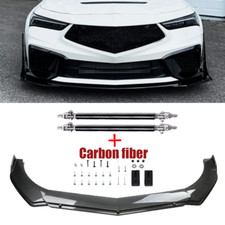 Front Bumper Lip Spoiler Splitter Carbon Fiber For Acura Integra Body Kit